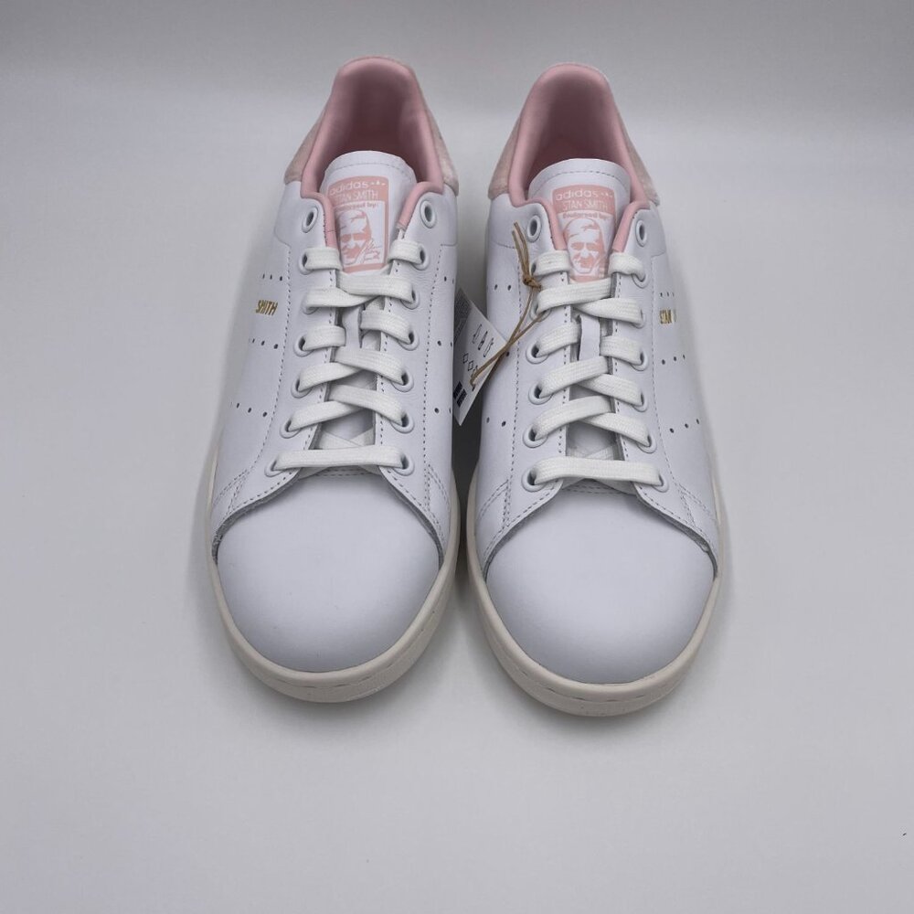 adidas Stan Smith White / Pink Womens Shoes - Picture 3 of 8